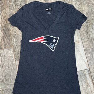 NFL Women's New England Patriots Navy Team Apparel Shirt